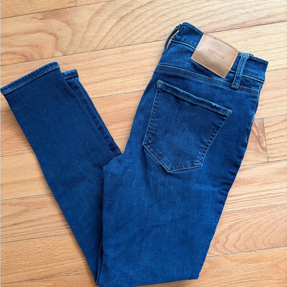 Express Blue Denim Jeans size 2 regular
